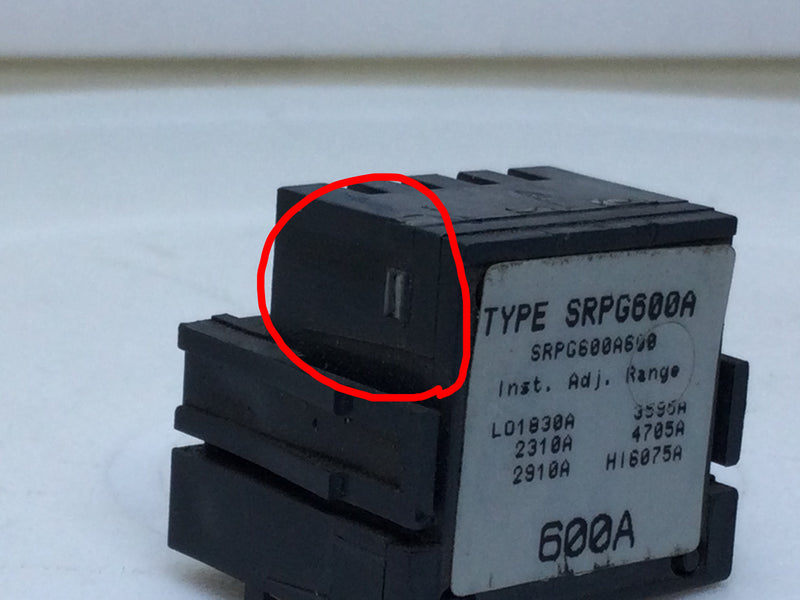 GE/General Electric SRPG600A600 600 Amp Rating Plug - Flawed