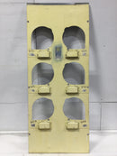 Square D EZM36-125R 125A 6 Gang Meter Center Dead Front 48 1/2" x 20" - Flawed