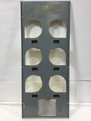 Square D EZM36-125R 125A 6 Gang Meter Center Dead Front 48 1/2" x 20" - Flawed
