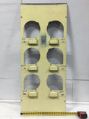 Square D EZM36-125R 125A 6 Gang 120/240V Meter Center Dead Front 48 1/2" x 20"