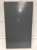 Square D HOM12L225PRB 12 Space 120/240V Panel Door w/Hinges 25 3/8" x 14 3/4"