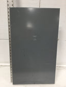 Square D HOM12L225PRB 12 Space 120/240V Panel Door w/Hinges 25 3/8" x 14 3/4"