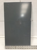 Square D HOM12L225PRB 12 Space 120/240V Panel Door w/Hinges 25 3/8" x 14 3/4"