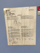 Westinghouse/Bryant HFN367 800A 3P 600V Fusible HD Safety Switch 65 1/2" x 38"