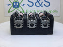 Bussman T60100-3C 100A 600V Class T Modular Fuse Block w/ 3 x JJS100 Fuses