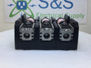 Bussman T60100-3C 100A 600V Class T Modular Fuse Block w/ 3 x JJS100 Fuses