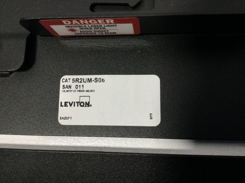 Leviton 5R2UM-S06 OPT-X 1000i SDX Rack-Mount Enclosure - Empty w/ Sliding Tray