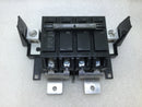 Top view of a GE General Electric Type THQMV circuit breaker on a white background.
