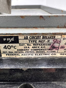 Federal Pacific NEF433015R 15 Amp 3 Pole 480V Type NEF-R Circuit Breaker