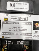Square D 8536SAG11V02 Size 00 120v Starter Nema 1 Enclosure 8536SAG11V02CP1X10
