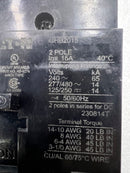 Eaton/Cutler Hammer GHB2015 15 Amp 2 Pole 277V Bolt On Circuit Breaker