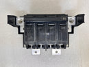 Top view of a GE General Electric Type THQMV circuit breaker on a white background.
