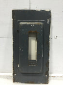 Zinsco ML12(12-24) 125A 12S 120/240V Panel Door 21 1/4" x 11" - Broken Latch