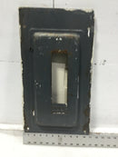 Zinsco ML12(12-24) 125A 12S 120/240V Panel Door 21 1/4" x 11" - Broken Latch