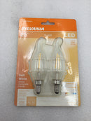 Sylvania X30443 LED2.5B10C/BENT/DIM/827/FIL/RP2 Dimmable LED Flame 2.5W 120V