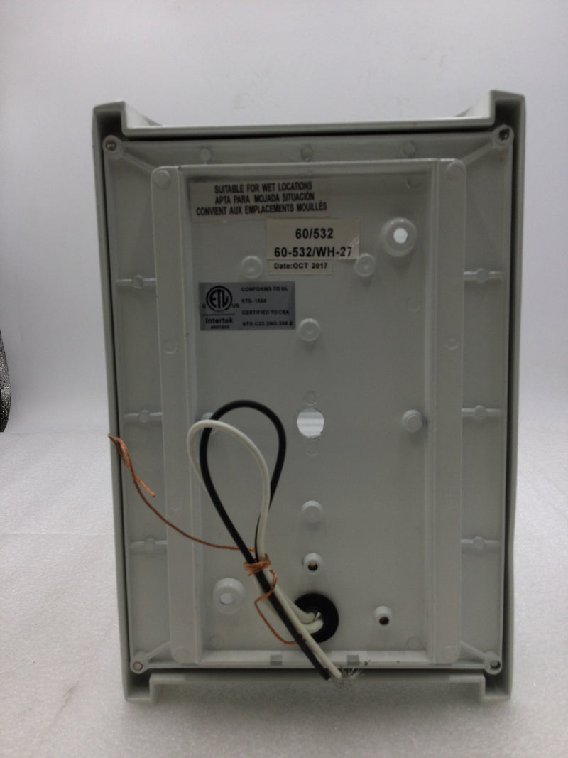 Satco/Nuvo 60-532 10" Brentwood Outdoor Bulk Head Light Semi Gloss White