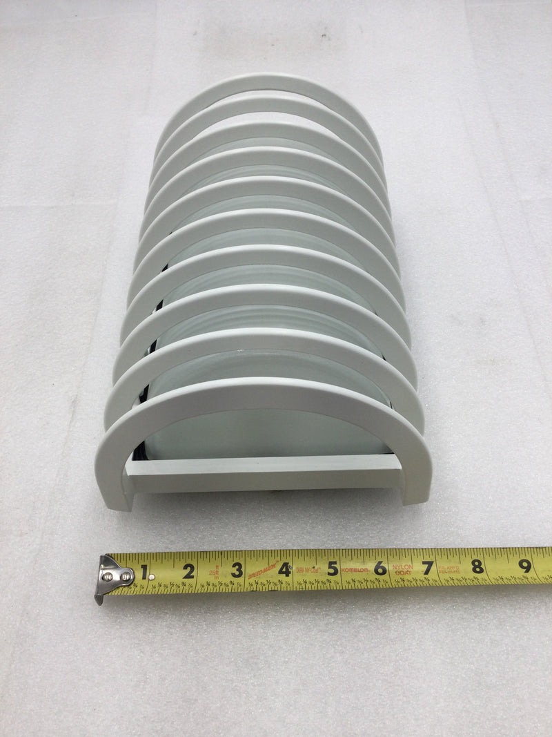 Satco/Nuvo 60-532 10" Brentwood Outdoor Bulk Head Light Semi Gloss White