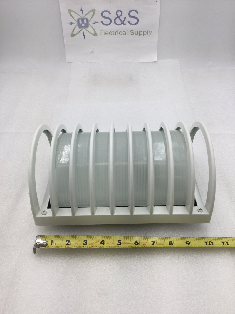 Satco/Nuvo 60-532 10" Brentwood Outdoor Bulk Head Light Semi Gloss White