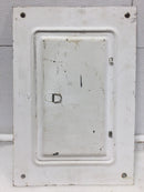 Square D QOC20 125 Amp 20 Space 120/240V Panel Door Only 18 1/2" x 12 5/8"