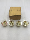 Hubbell HBL2615 30 Amp 3 Wire 125V Flush Male Receptacle - Lot of 4