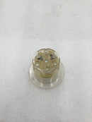 Hubbell HBL2615 30 Amp 3 Wire 125V Flush Male Receptacle - Lot of 4
