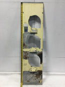 Square D EZM33-125R 125A 3 Gang 120/240V Meter Center Dead Front 48 1/2" x 12"