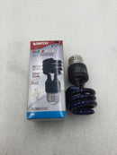 Satco S7273 CFL Fluorescent 120 VAC 13 Watt Mini Spiral Party Bulb in Blue