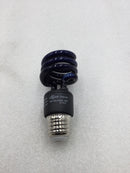 Satco S7273 CFL Fluorescent 120 VAC 13 Watt Mini Spiral Party Bulb in Blue