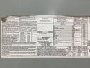 Cutler Hammer BR4040NC200R 200 Amp 40 Space 120/240V Panel Cover 39" x 14 1/4"