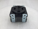 Hubbell 9430 30 Amp 125/250V Grounding Flush Receptacle - Black Porcelain