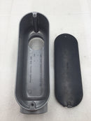 E121488 2" Aluminum Threaded LB Conduit Body with Cover
