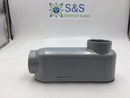 E121488 2" Aluminum Threaded LB Conduit Body with Cover