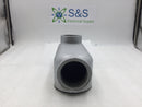 Atlas Industries 456 2 1/2" Aluminum Threaded SALB Conduit Body with Cover