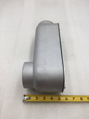 Atlas Industries 456 2 1/2" Aluminum Threaded SALB Conduit Body with Cover