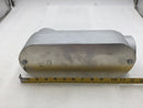 Atlas Industries 456 2 1/2" Aluminum Threaded SALB Conduit Body with Cover