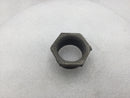 1 1/2" Threaded Zinc Plated Steel Pass Through 3/4" Long Hex Bushing