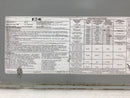Eaton BRP12L125R 125 Amp 12 Space 120/240V Panel Door w/Hinges 16 3/4" x 14 1/2"