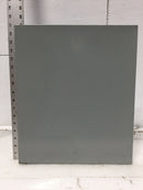 Eaton BRP12L125R 125 Amp 12 Space 120/240V Panel Door w/Hinges 16 3/4" x 14 1/2"
