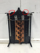 Siemens 150 Amp 20 Space 120/240V Copper Buss Load Center Guts Only 10"x15"-Flaw