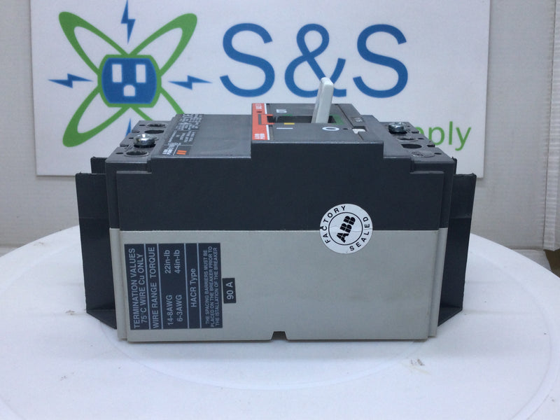ABB S1N-3P-90A 90 Amp 3 Pole 277/480V Circuit Breaker