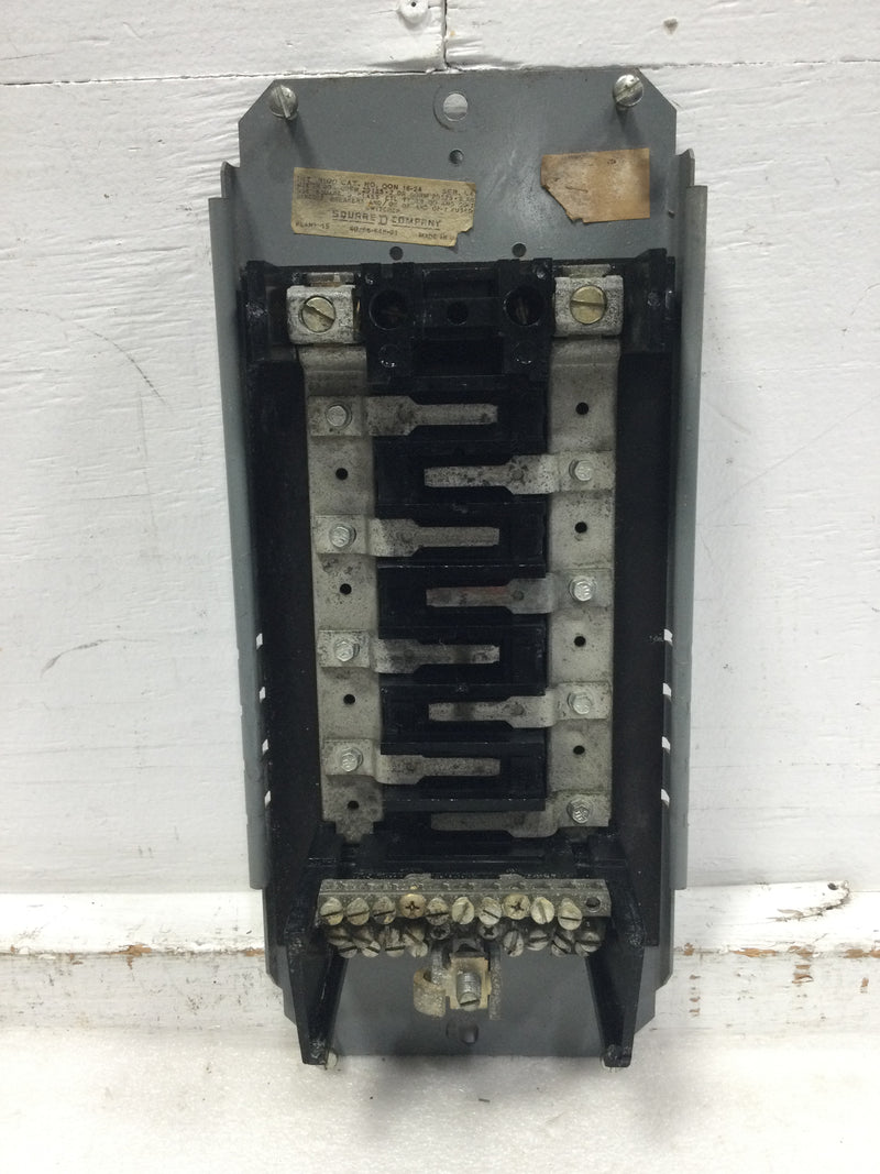 Square D QON16-24 100 Amp 16 Space 120/240 VAC Load Center Guts Only 6
