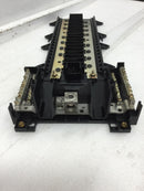 Square D QOB40M200 200 Amp 40 Space 120/240V Main Breaker Guts Only 22" x 8 1/2"