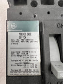 GE General Electric TED134YT100 3 Pole 100A 480VAC Type TED Circuit Breaker with Shunt Trip
