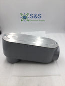 E121488 3 1/2" Aluminum Threaded LB Conduit Body
