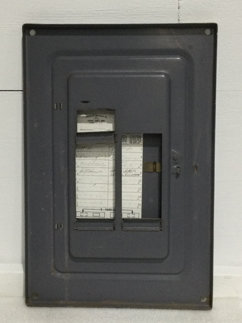 Square D QOC-16M Cover/Door Only with Main 16 Space Series F1 17 3/8" x 11 5/8"