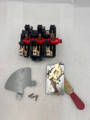 General Electric TGN3323 3 Pole 100A General Duty Safety Switch Interior Parts and Handle