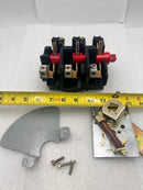 General Electric TGN3323 3 Pole 100A General Duty Safety Switch Interior Parts and Handle