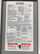 Siemens W0408ML1125 125A 4 Space 120/240V Enclosure Cover Only 12" x 6 3/8"
