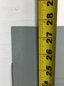 GE PowerMark Gold Load Center Dead Front - 12 Space with Main Breaker Cutout 27 5/8" x 12 1/2"