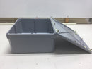 Kraloy JB12126 12"x12"x6" PVC Junction Box Drip Tight, Rain Tight, Water Tight, Corrosion Resistant, Dust Tight